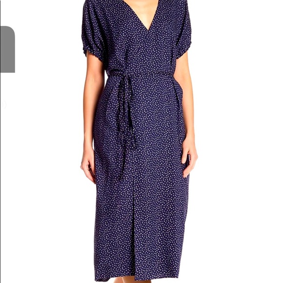 Vince Celestial Polka Dot Kimono Dress 